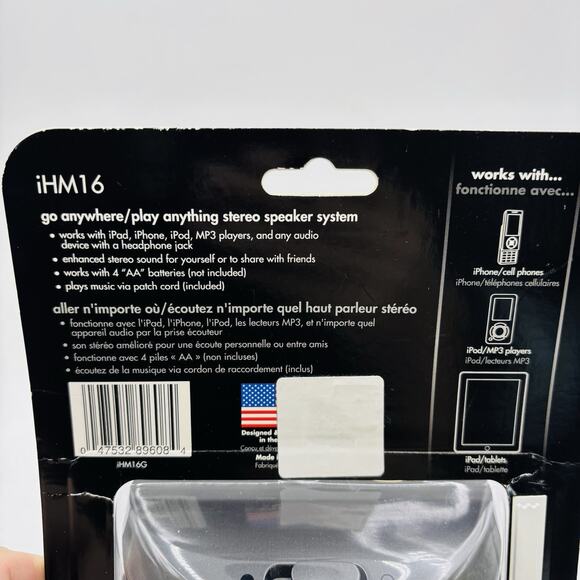 NEW iHome iHM16 Stereo Speaker System Dock for iPhone, iPad, MP3 Players, Phones - Picture 7 of 10